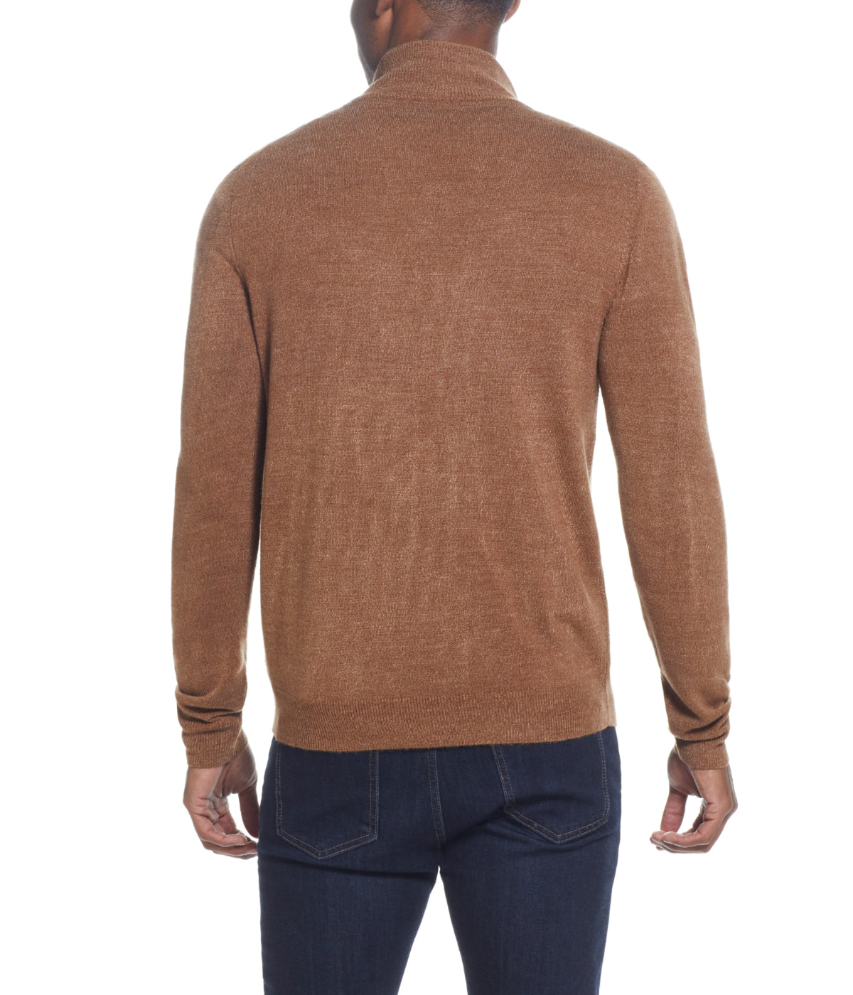  WEATHERPROOF VINTAGE Soft Touch Waffle 1/4 Zip Sweater Almond Heather - Almond Heather - Bonton