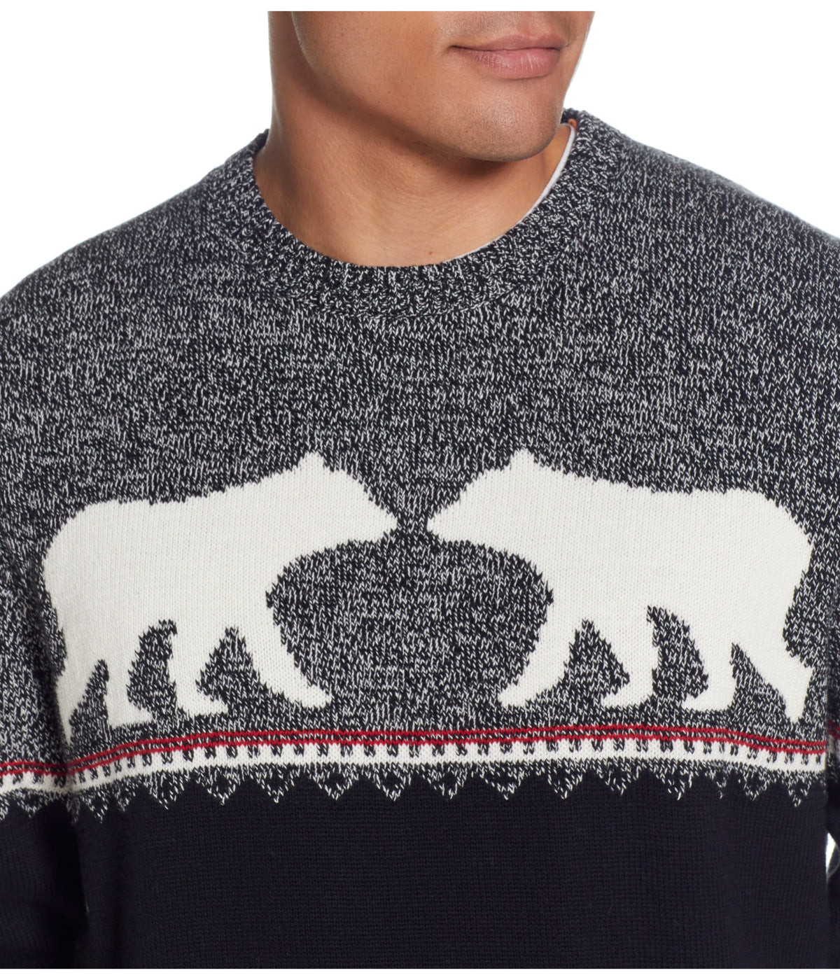  WEATHERPROOF VINTAGE Bear Holiday Sweater Black - Black - Bonton