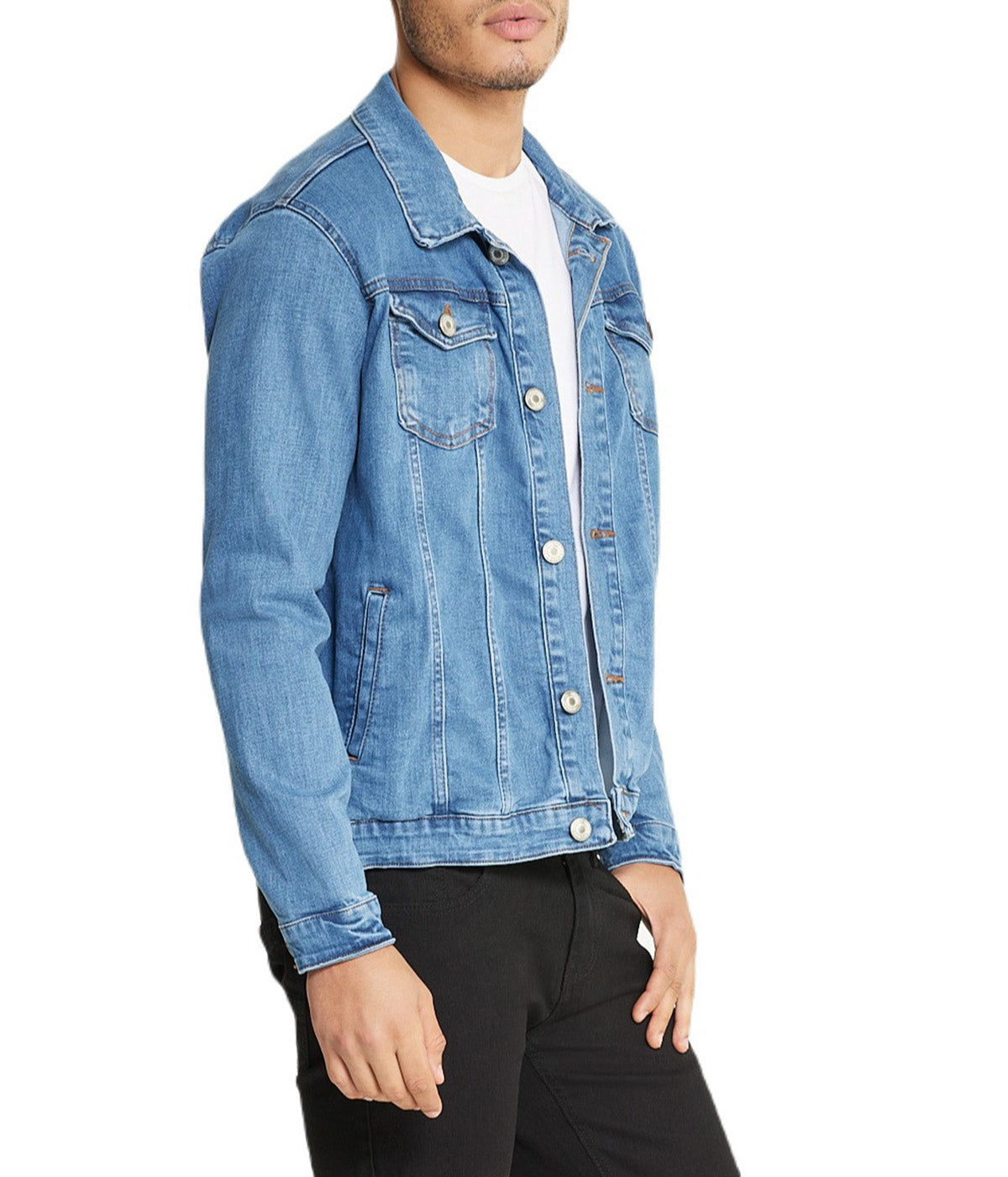  i8 Excel Light Blue Denim Jacket - Light Blue - Bonton