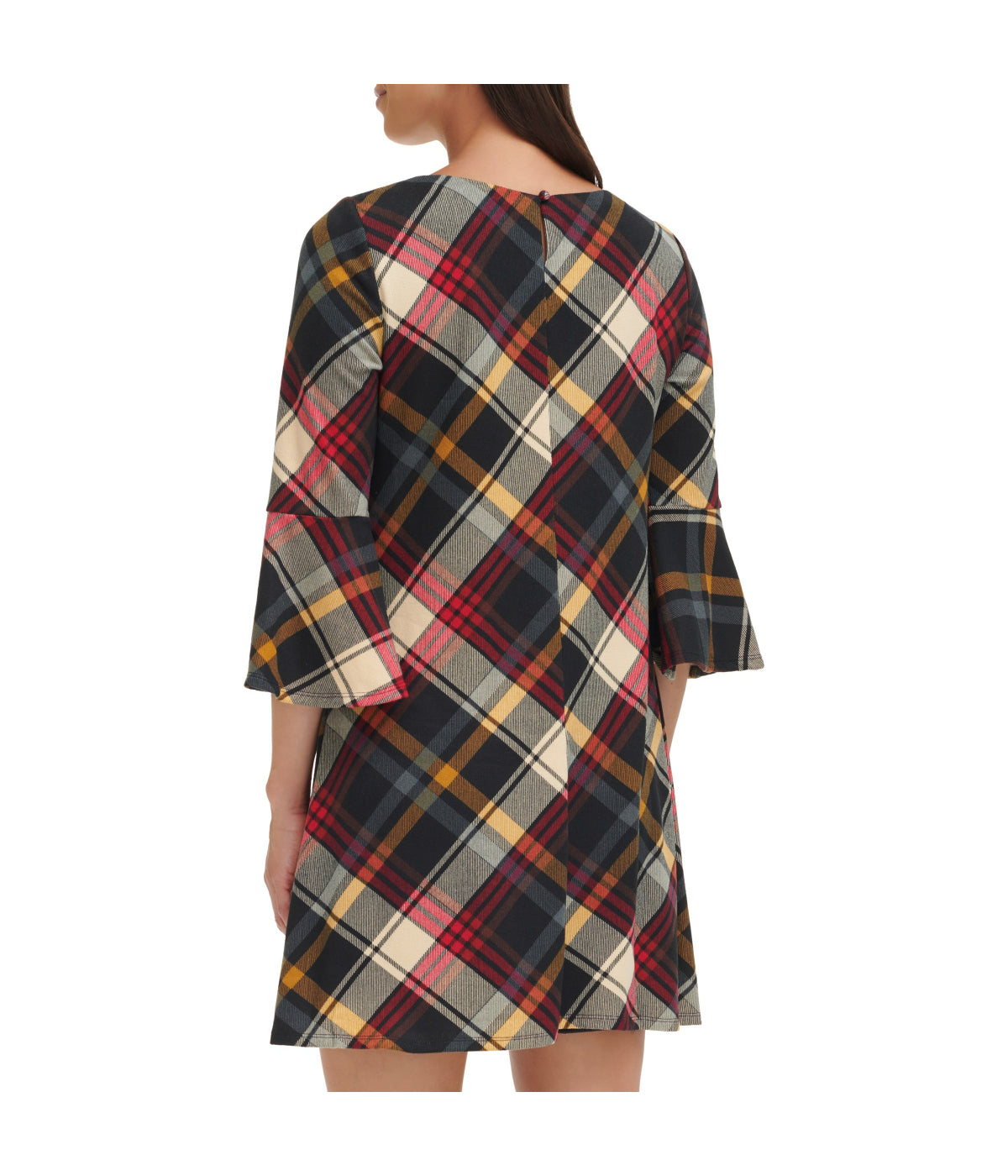  Jessica Howard 1Pc Bell Sleeve Trap Knit Melange Plaid Red Multi - Red Multi - Bonton