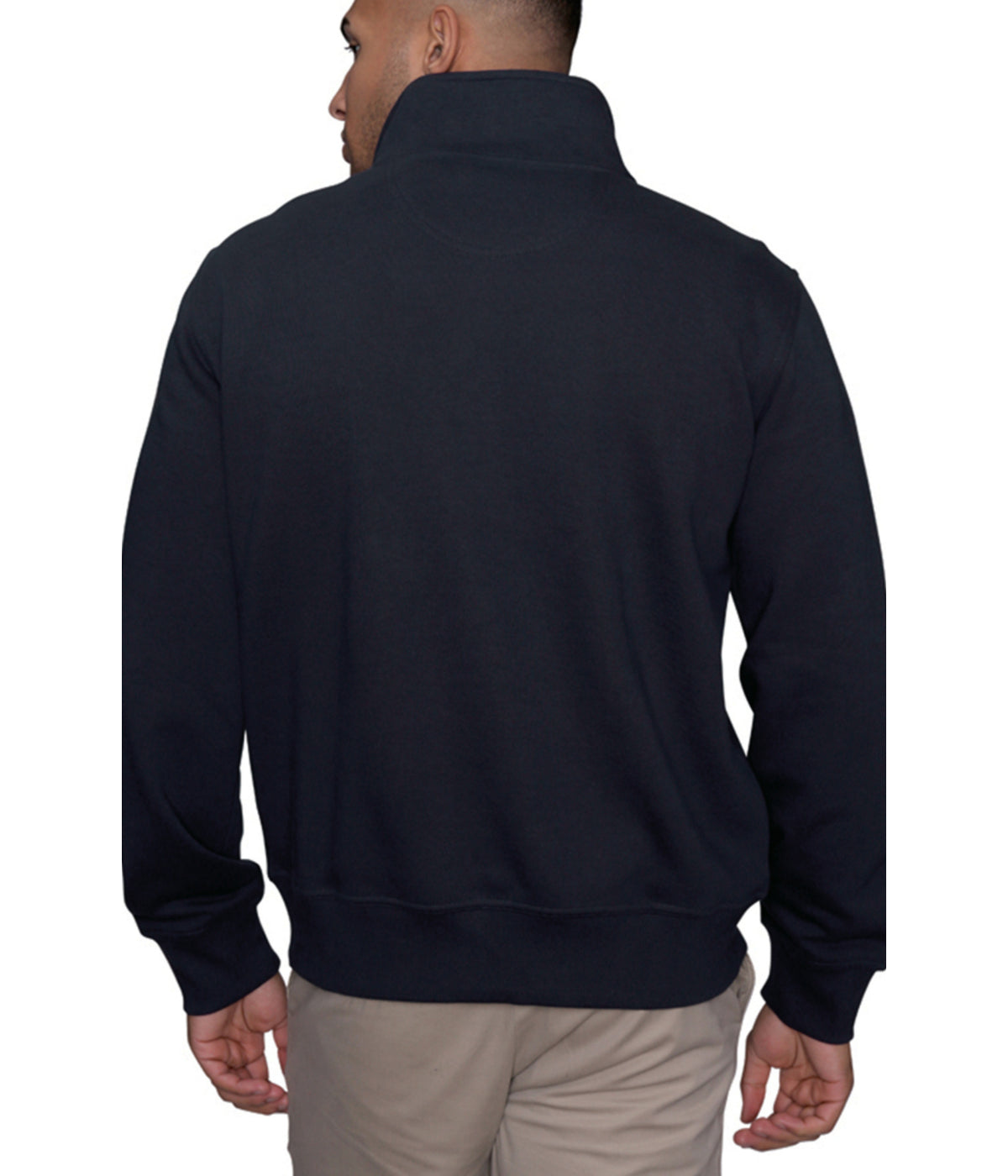  Tailorbyrd Quarter Zip Luxe Fleece Pullover Black - Black - Bonton