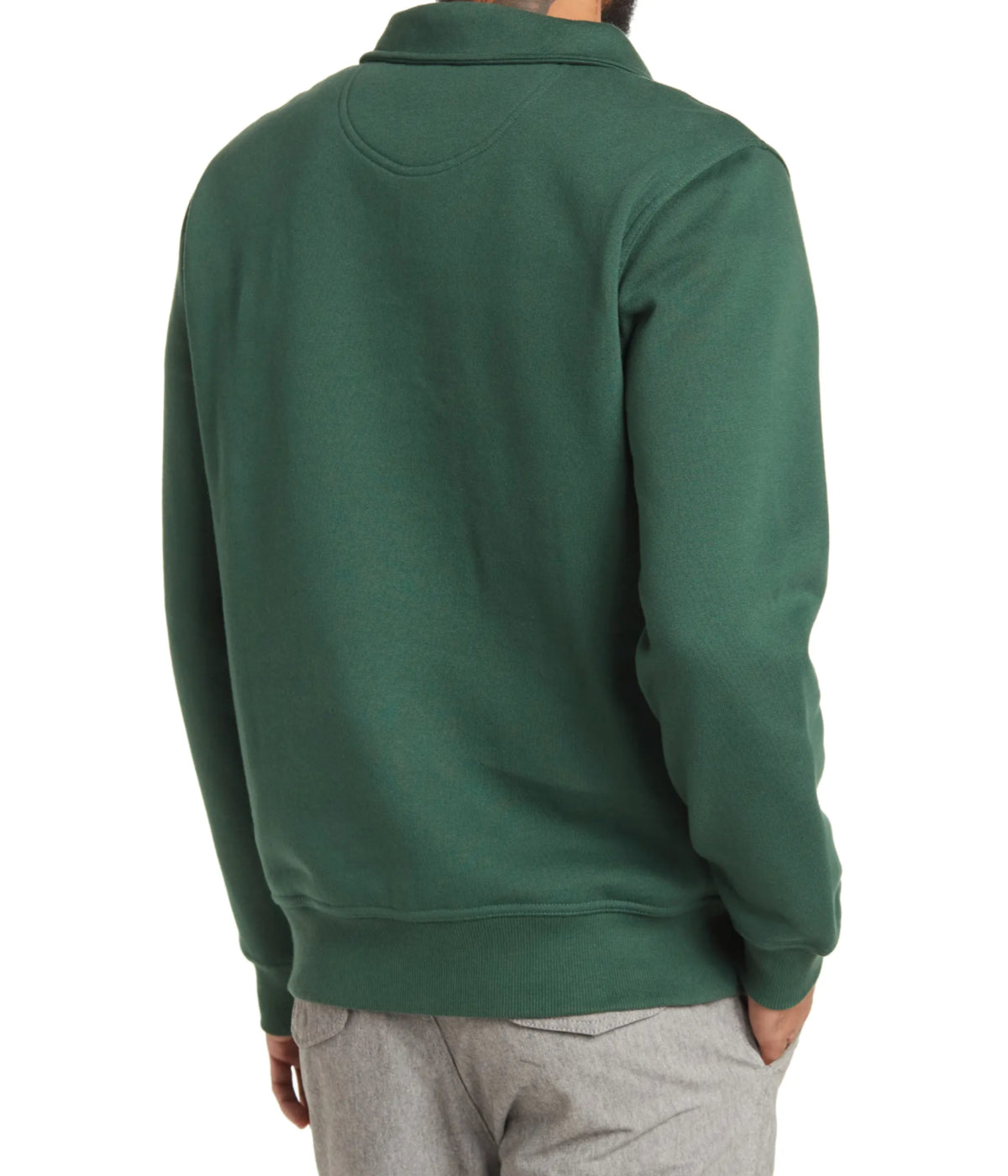  Tailorbyrd Quarter Zip Luxe Fleece Pullover Green - Green - Bonton