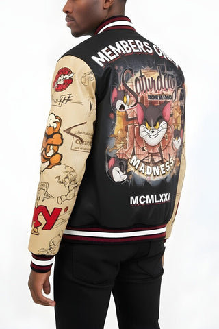 Tom And Jerry Varsity Jacket