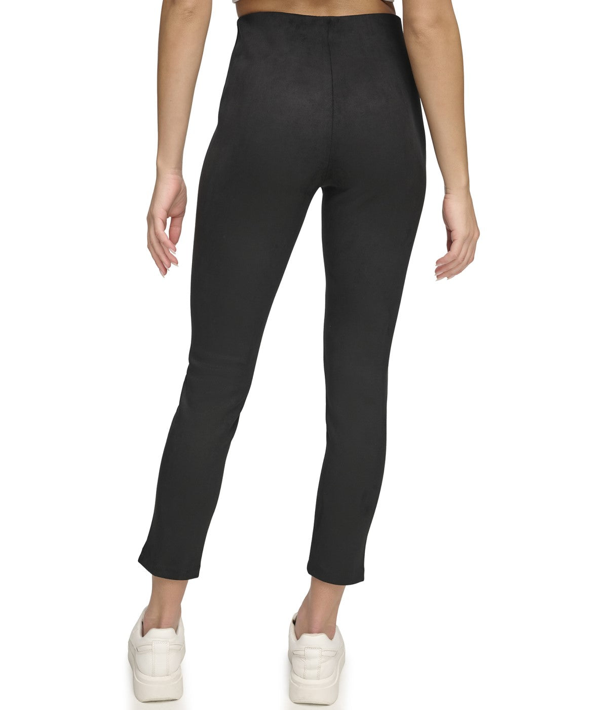  Andrew Marc Andrew Marc Women's Pull on Stretch Suede Pant Black - Black - Bonton