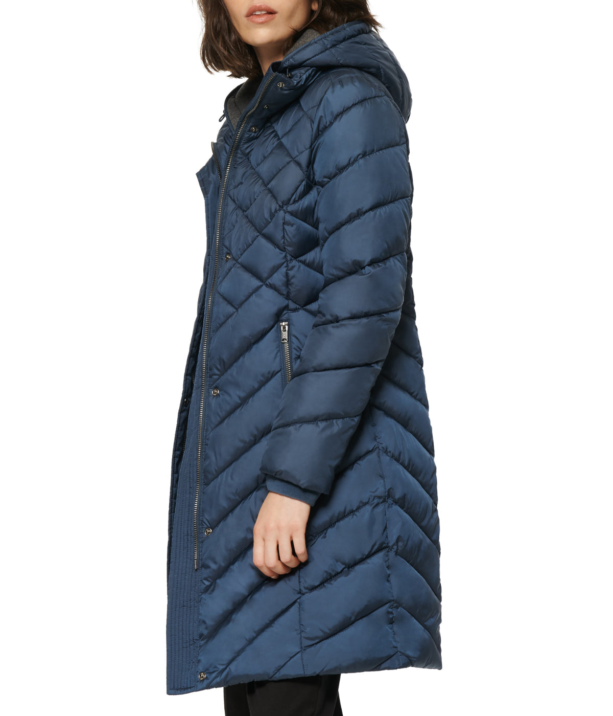  Andrew Marc Elara Slim Puffer Steel Blue - Steel Blue - Bonton