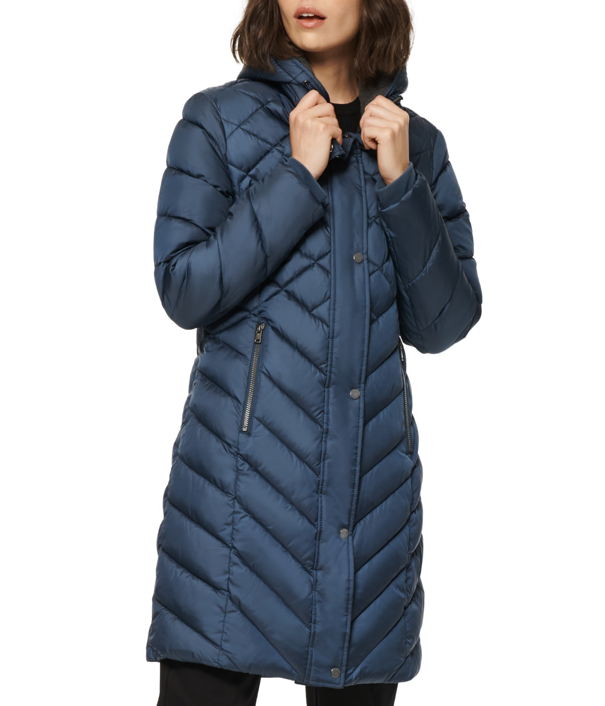  Andrew Marc Elara Slim Puffer Steel Blue - Steel Blue - Bonton