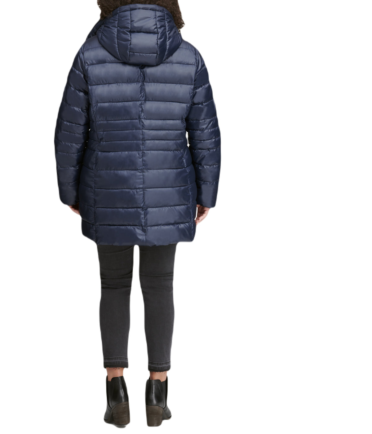  Andrew Marc Windsor Faux Parka Plus Size Navy - Navy - Bonton