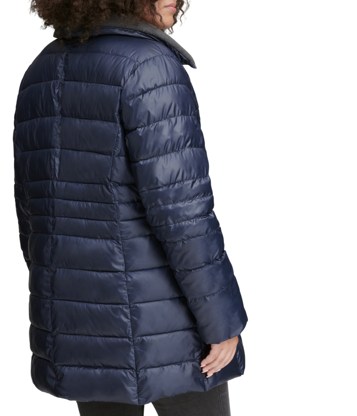  Andrew Marc Windsor Faux Parka Plus Size Navy - Navy - Bonton