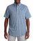 Chaps Men's Short Sleeve Recycled Poly Stretch Woven Shirt
