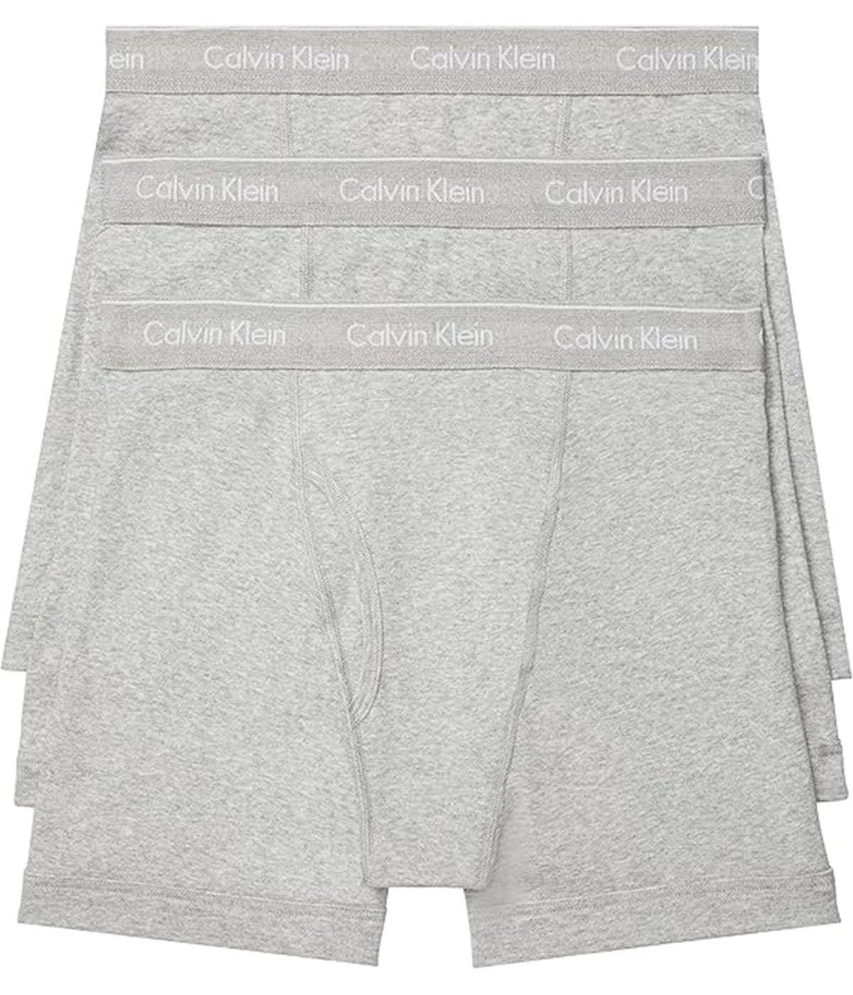  Calvin Klein Cotton Classics Boxer Brief 3 Pack - Gray - Bonton