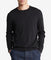 Long Sleeve Solid Extrafine Merino Crew 14Gg Black