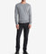 Long Sleeve Solid Extrafine Merino Crew 14Gg Gray