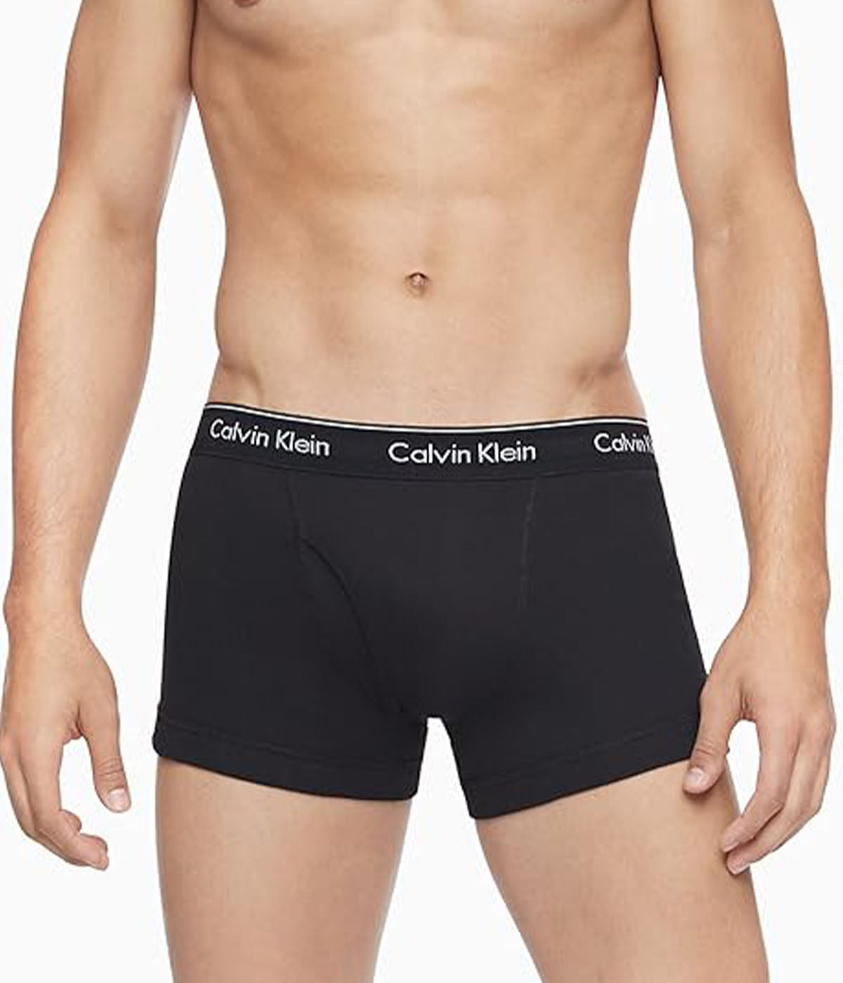  Calvin Klein Cotton Classics Trunk 3 Pack - Black - Bonton