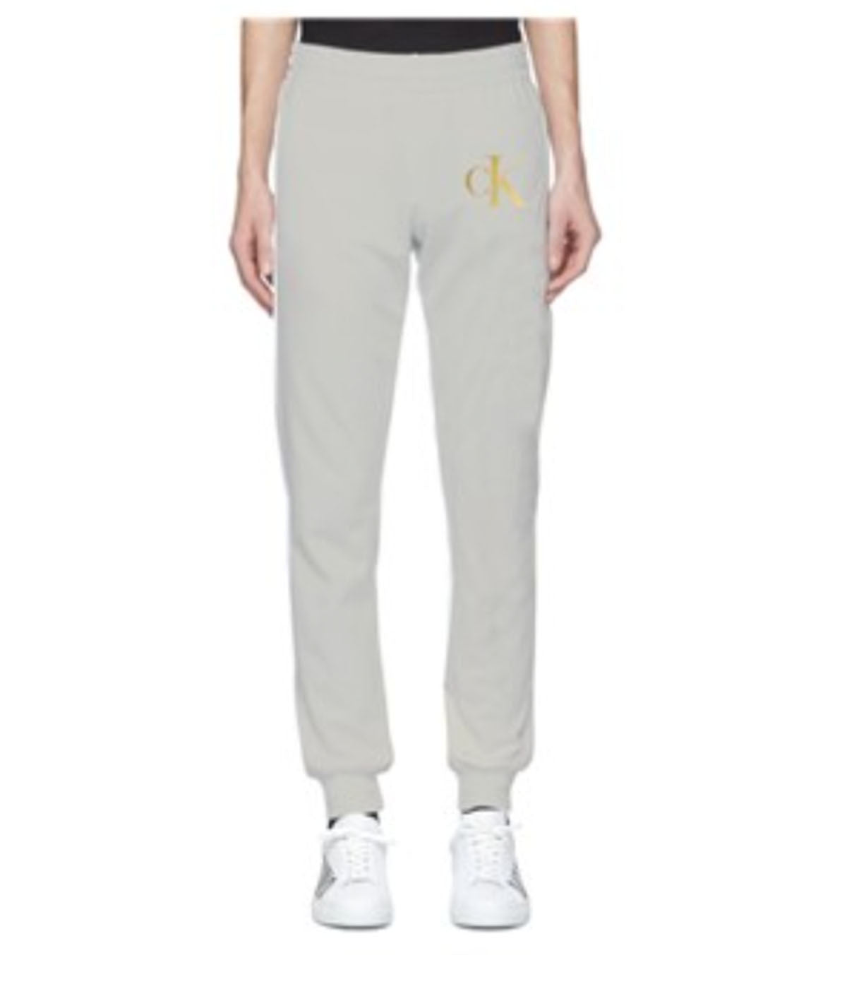  Calvin Klein Ck Metallic Logo Jogger - Chalk - Bonton