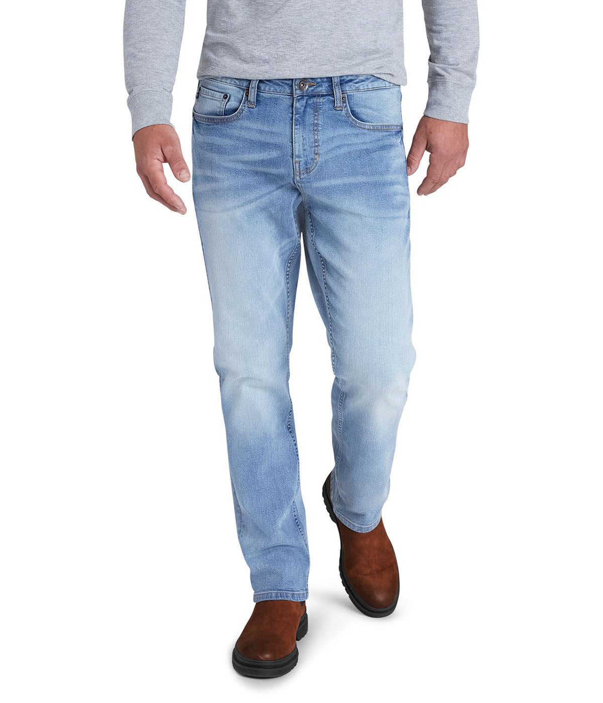  Chaps Chaps Men's 5-Pocket Denim Regular Fit - Canal Wash - Bonton