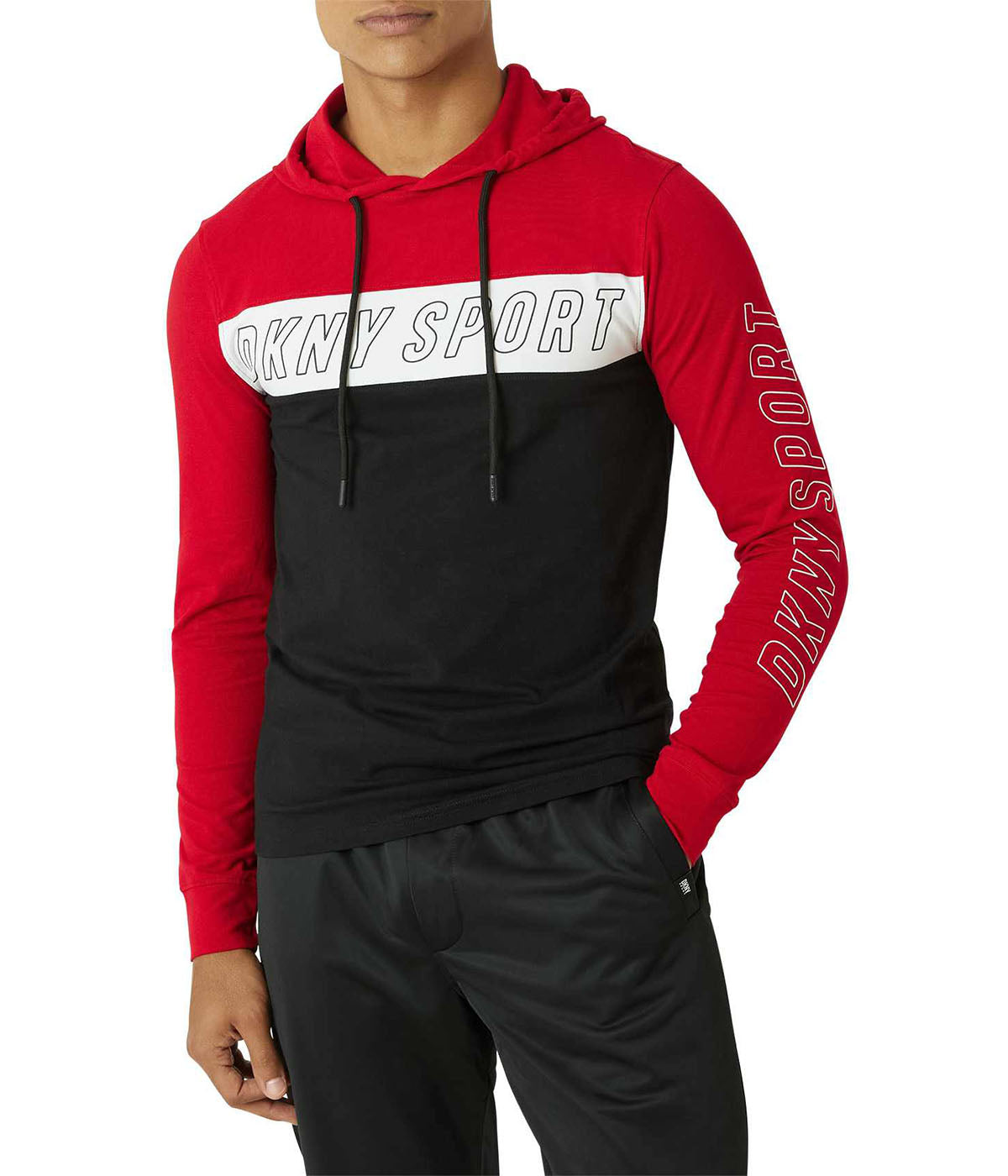  DKNY Mobile Po Hoodie - Red - Bonton