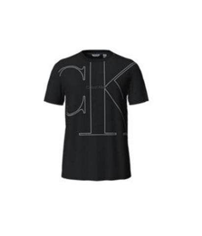 Short Sleeves Chest Monogram Crew