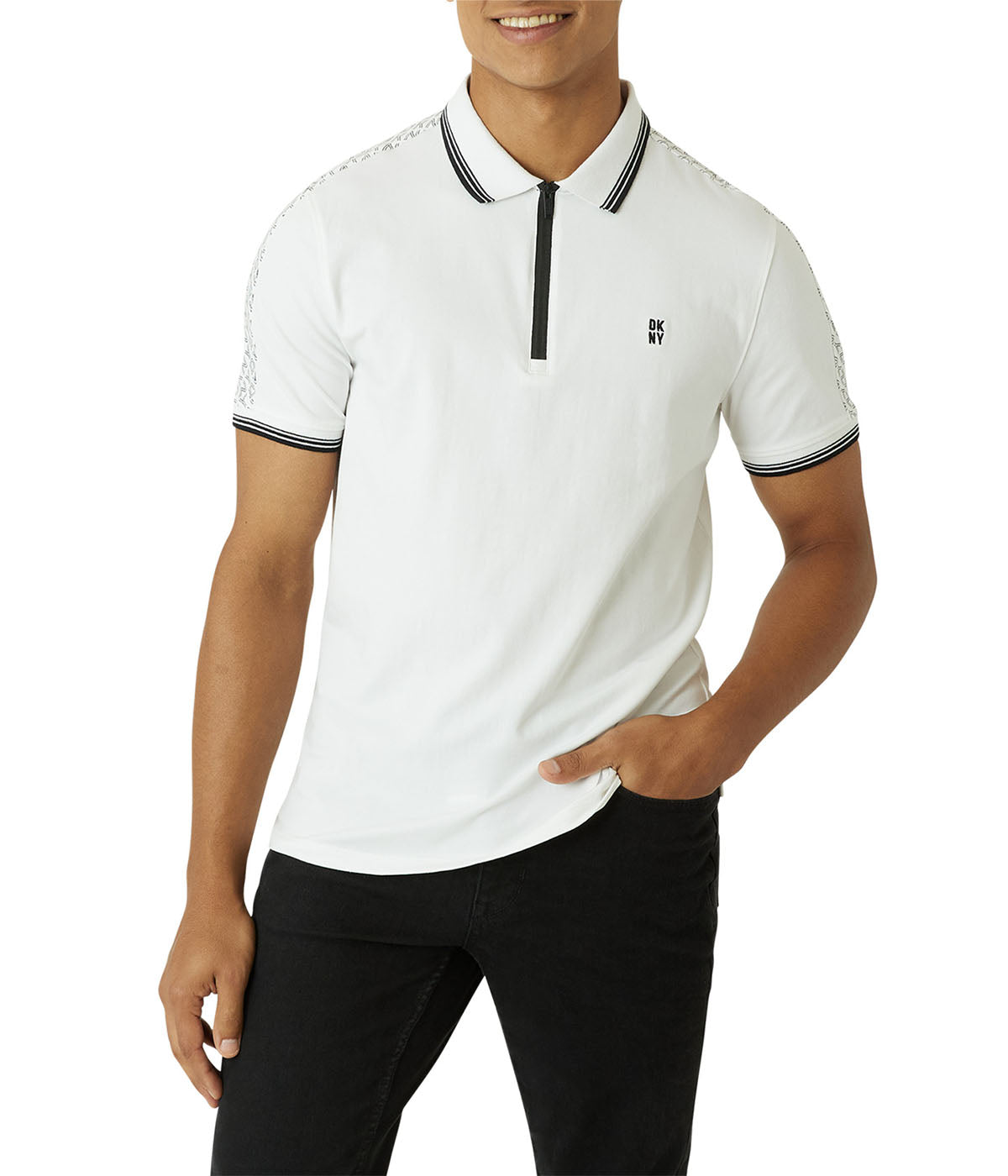  DKNY Hearst Polo - White - Bonton