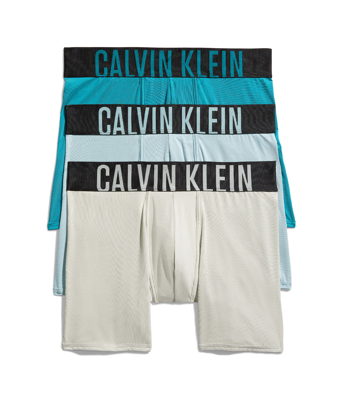  Calvin Klein Intense Power Micro Boxer Brief 3 Pack - Ocean Mist/ Tourmaline/ Deep Lake Logo - Bonton