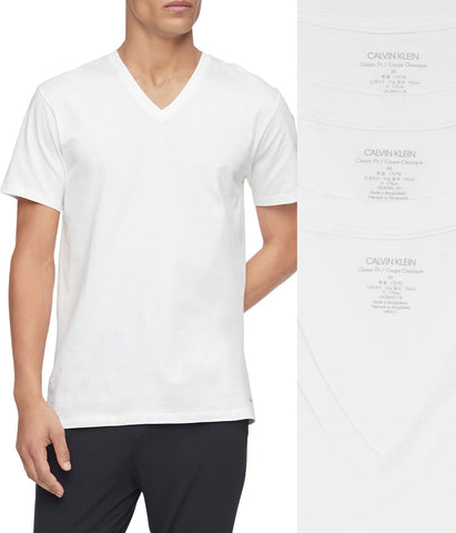 Cotton Classics Short Sleeve V-Neck Classic Fit 3 Pack Tee