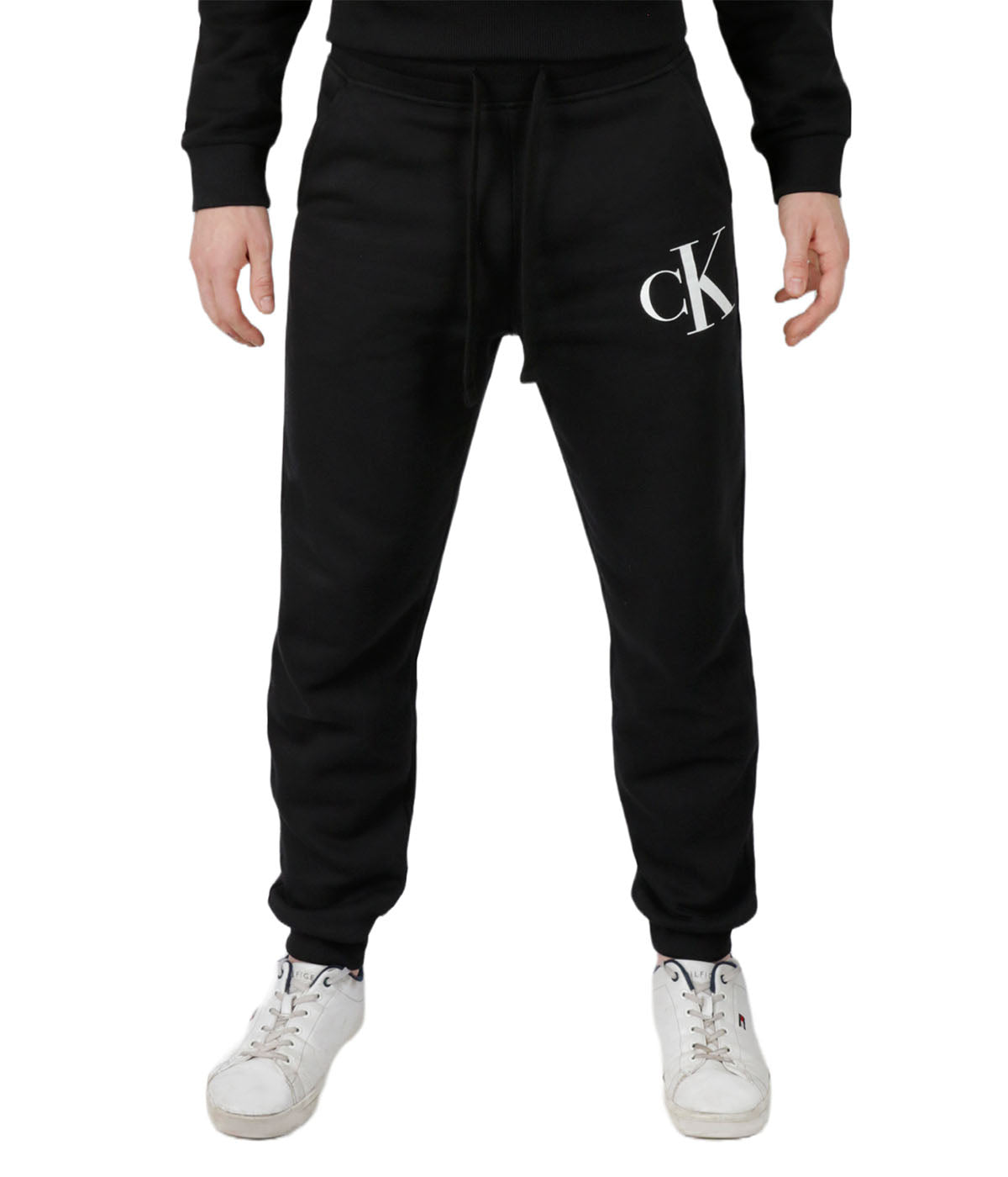  Calvin Klein Monogram Fleece Jogger - Black Beauty - Bonton