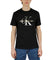 Short Sleeves Gold/Silver Metallic Monogram Tee