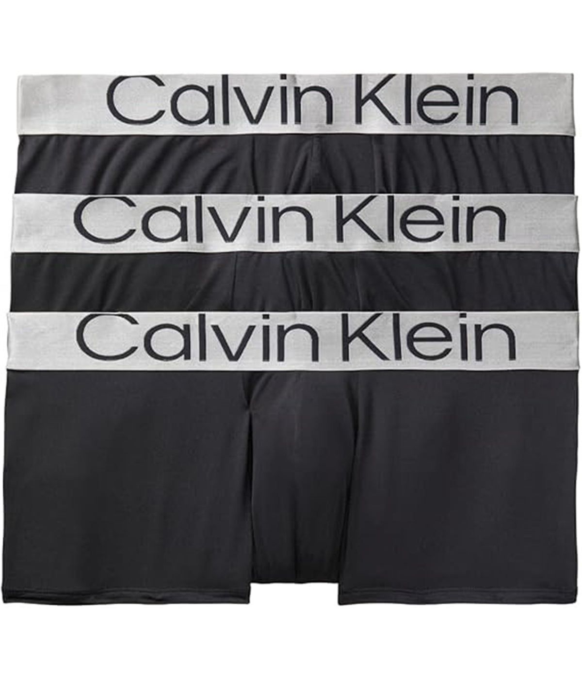  Calvin Klein Reconsidered Steel Micro Low Rise Trunk 3 Pack - Black/ Black/ Black - Bonton