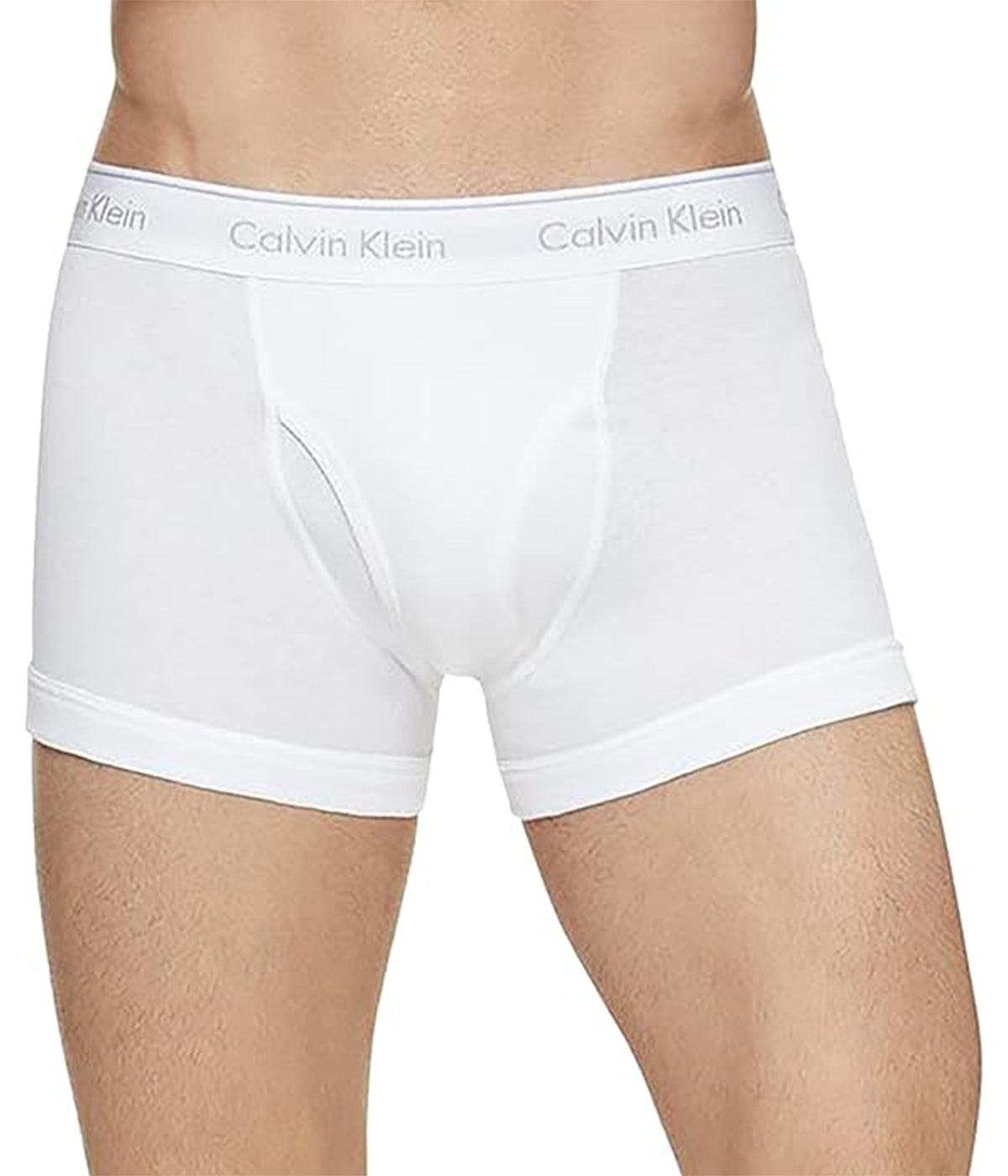  Calvin Klein Cotton Classics Trunk 3 Pack - White - Bonton