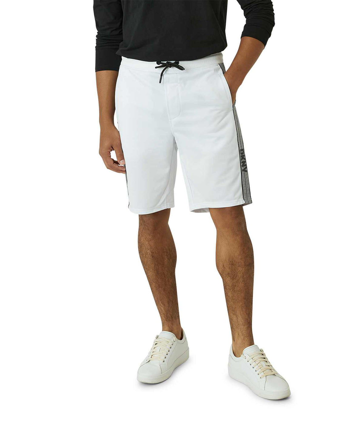  DKNY Side Strip Short - White - Bonton