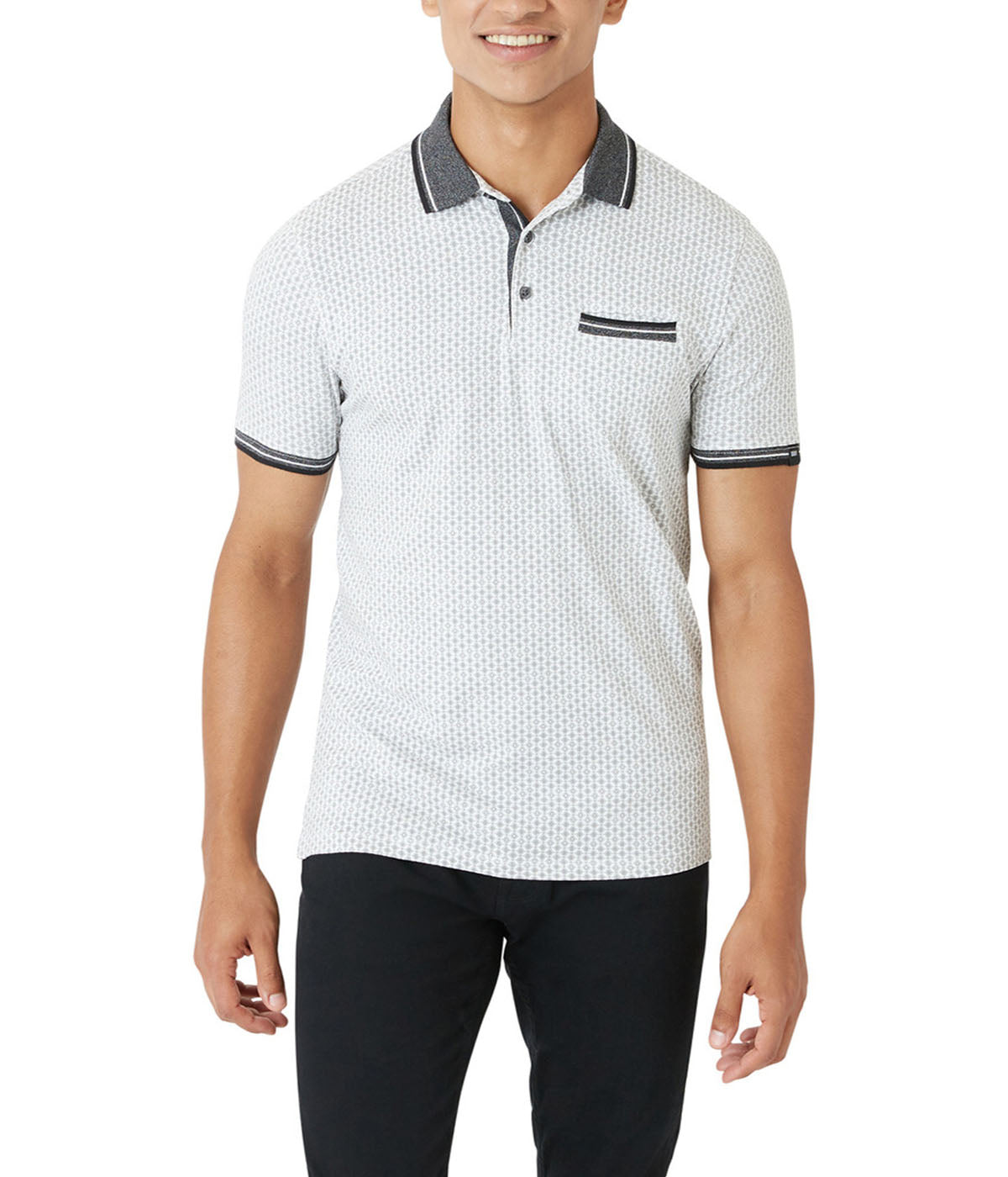  DKNY Diamond Polo - White - Bonton