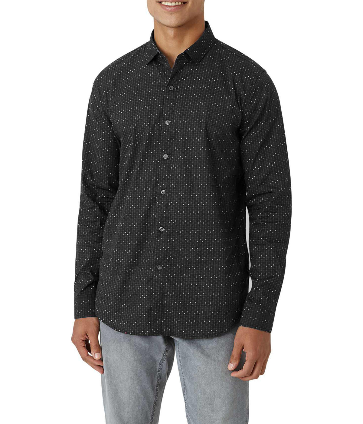  DKNY Garnet Woven Shirt - Black - Bonton