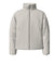 Long Sleeves Front Zipper Mock Neck Puffer Coat