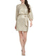  Vince Camuto Longsleeve Pleated Neck Blouson Dress Champagne - Champagne - Bonton