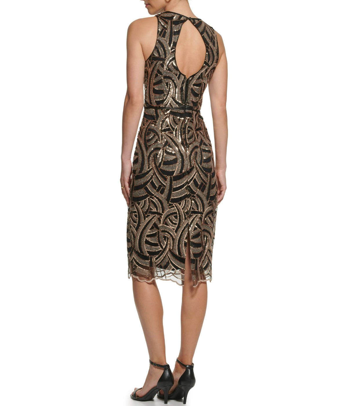  Vince Camuto Sleeves Bodycon Black Gold - Black Gold - Bonton