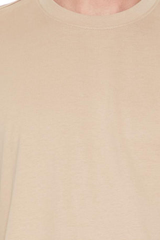 Cotton Crew High-Low Hem Tee