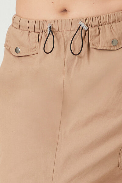 Forever 21 Cargo Midi Skirt - black - Bonton