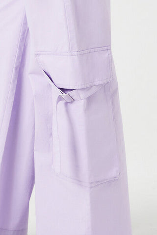 Twill High-Rise Utility Pants