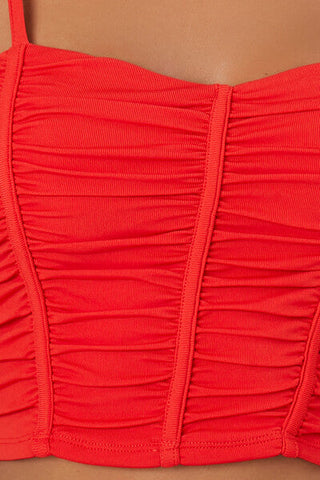 Ruched Cropped Cami