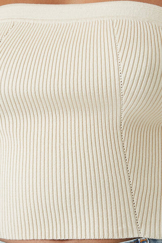 Plus Size Sweater-Knit Tube Top