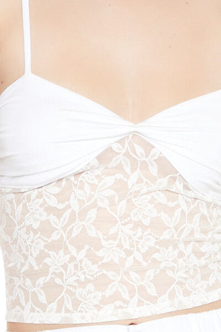 Lace Cropped Cami