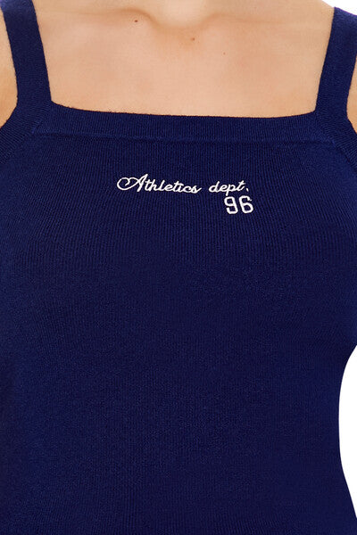  Forever 21 Sweater-Knit Athletics Dept Cami - white multi - Bonton