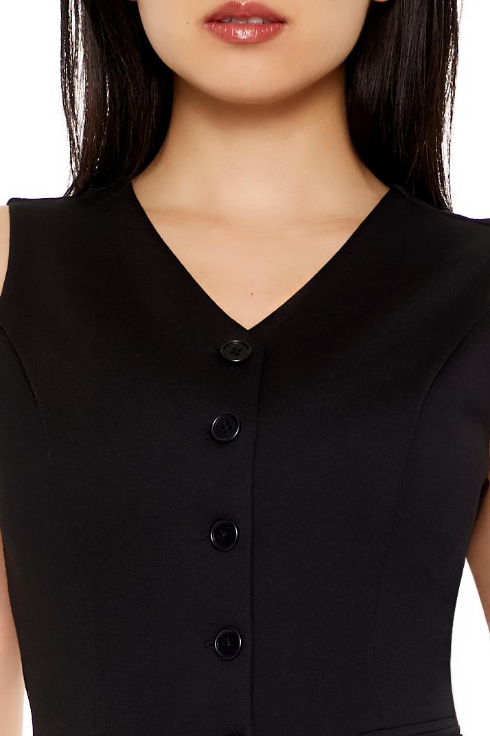  Forever 21 Sleeveless Button-Up Top - cream - Bonton