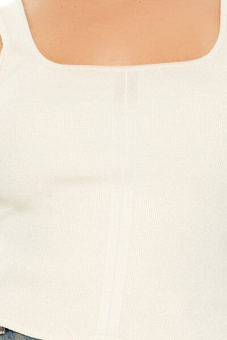 Plus Size Sweater-Knit Tank Top
