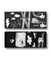 4-Pack Black And White Socks Gift Set Multi