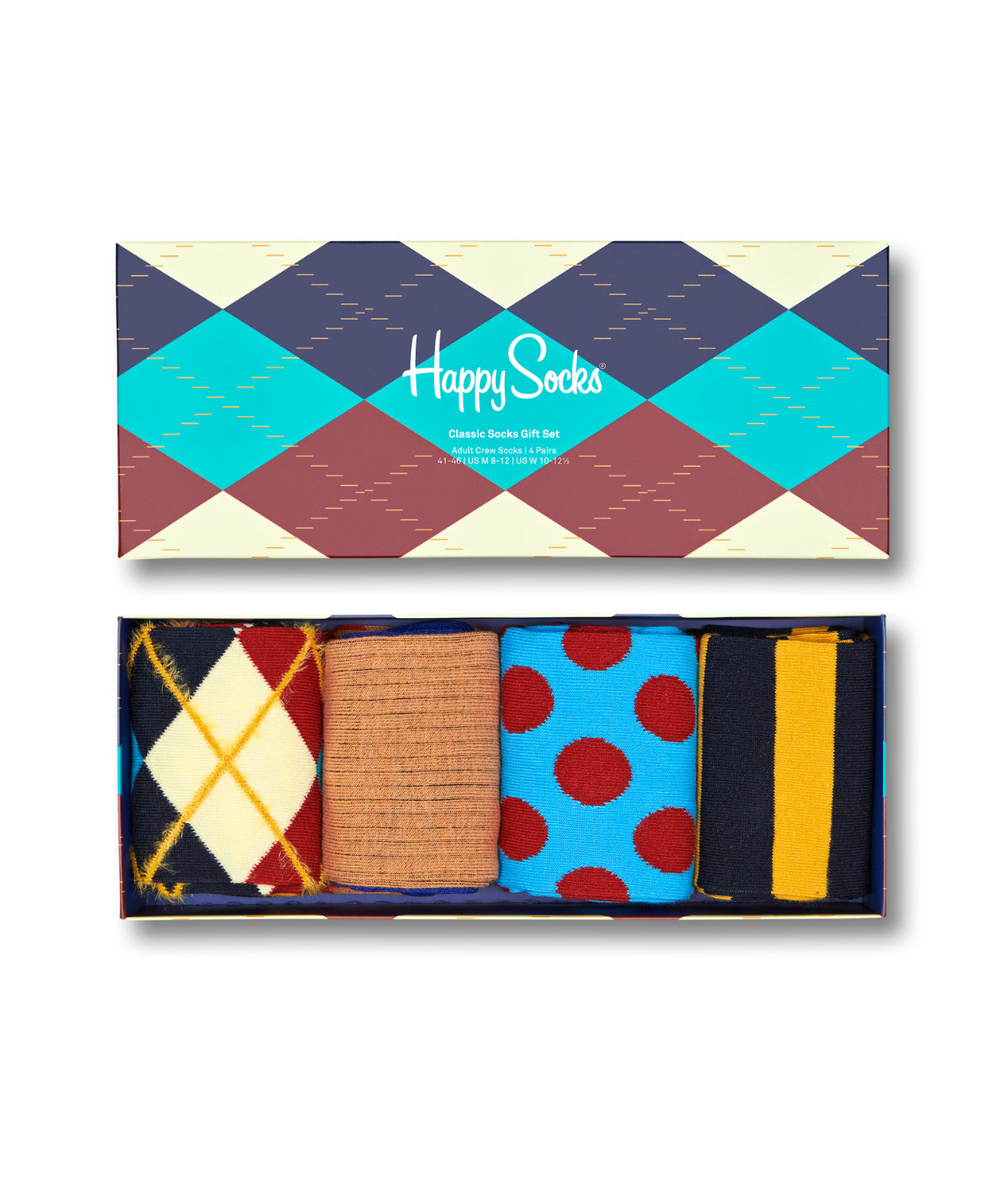  Happy Socks 4-Pack Classics Socks Gift Set Multi - Multi - Bonton
