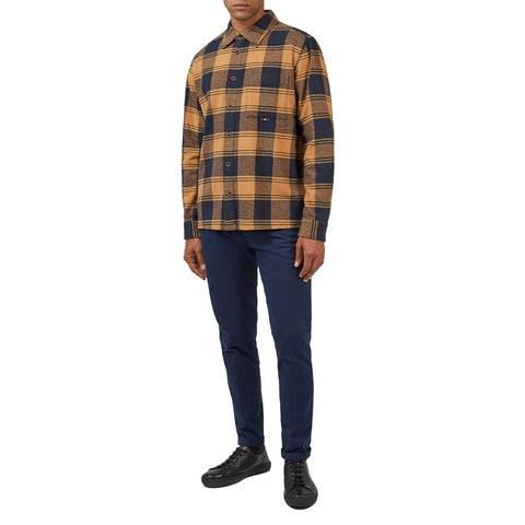 Long Sleeve Brushed Large Gingham Buttonfront Shirt