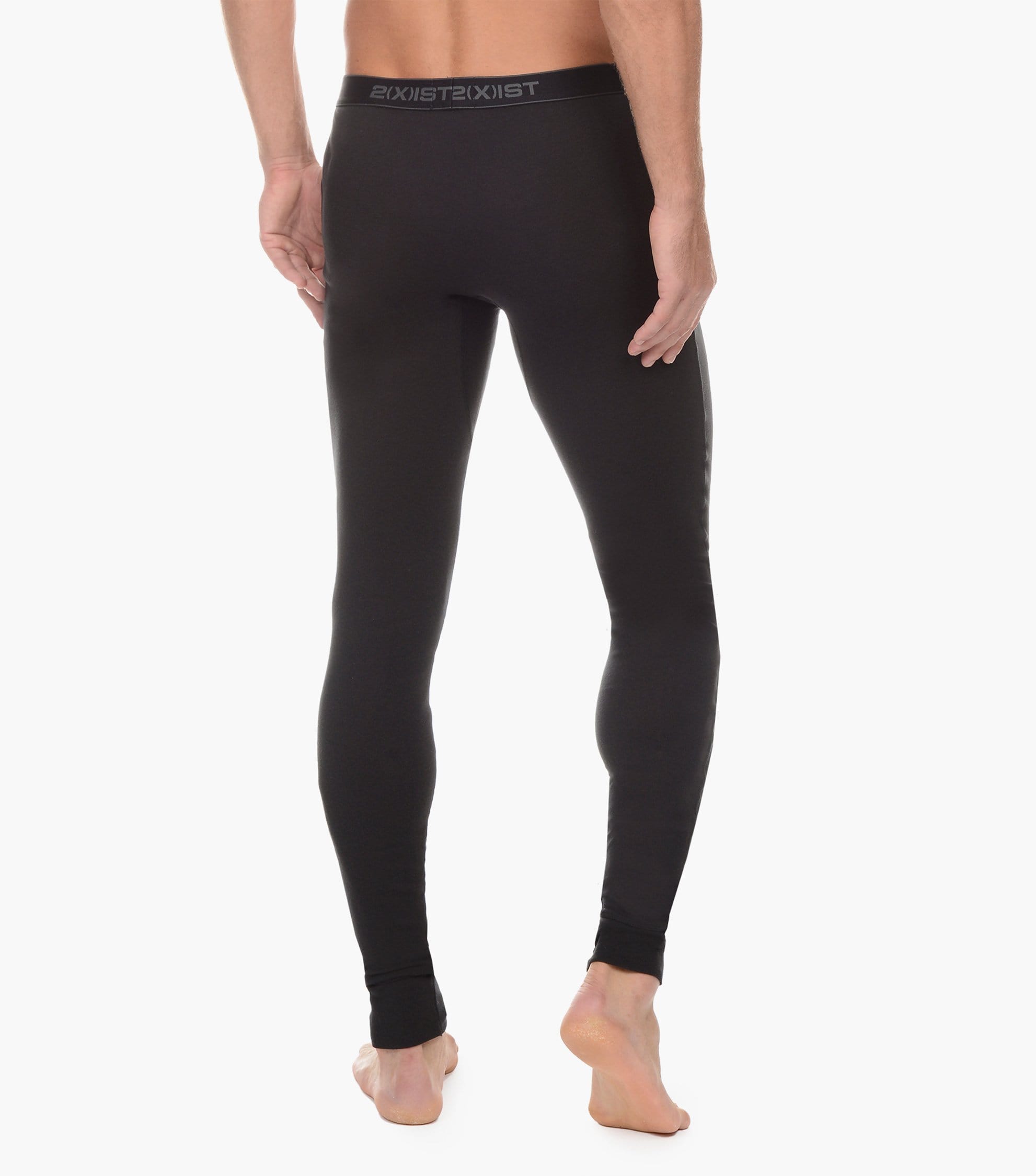  2xist Cotton Long John Underwear - Black - Bonton
