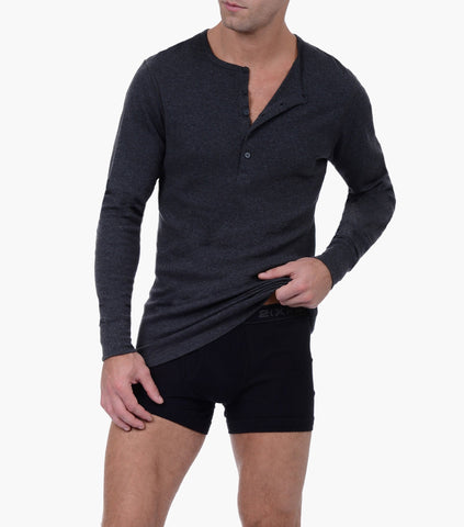 Cotton Long Sleeve Henley