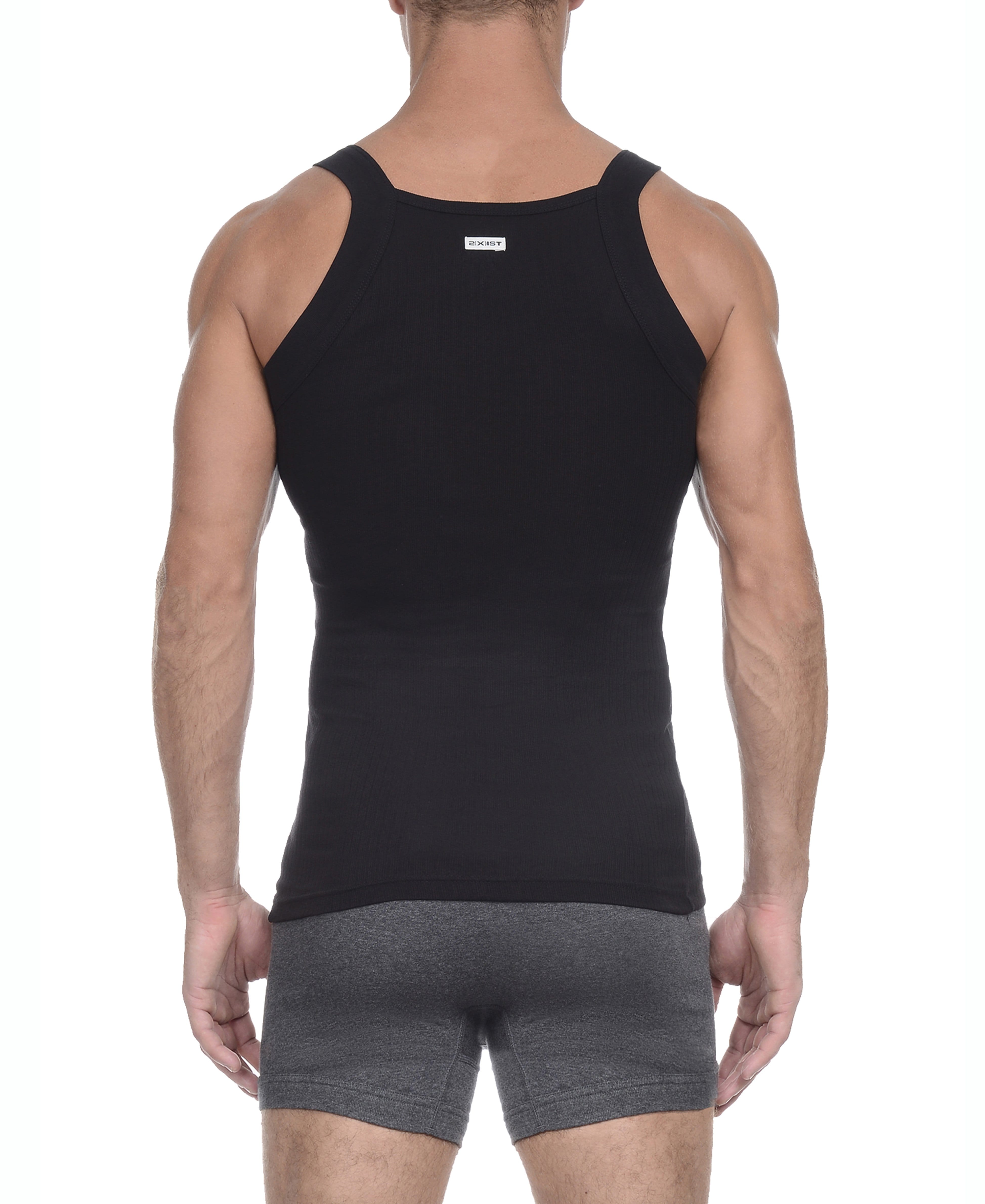  2xist 2 Packs Square-Cut Tank - White New Logo - Bonton