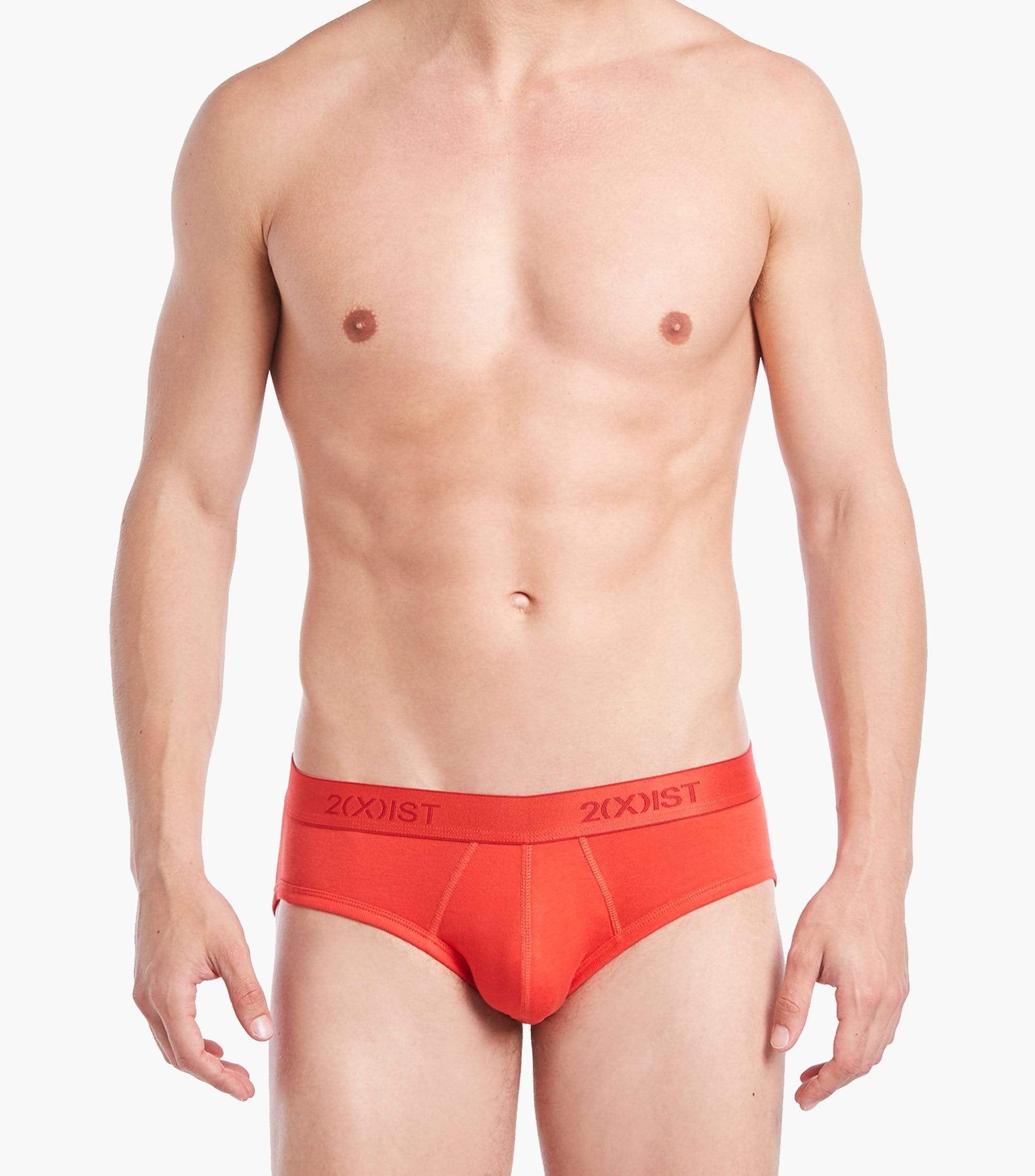  2xist Cotton 3 Pack Contour Pouch Brief - Navy / Cobalt / Porcelain - Bonton